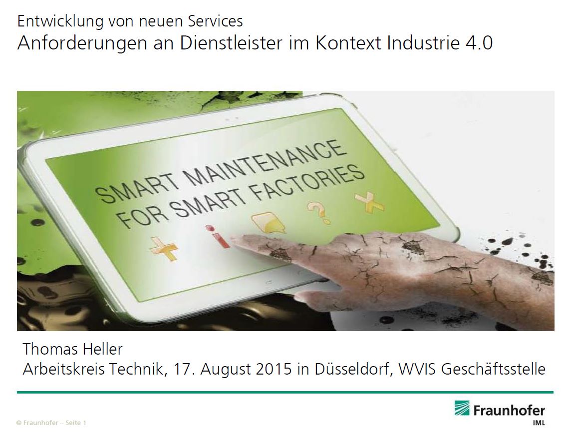 Entwicklung von neuen Services: Anforderungen an Dienstleister im Kontext Industrie 4.0