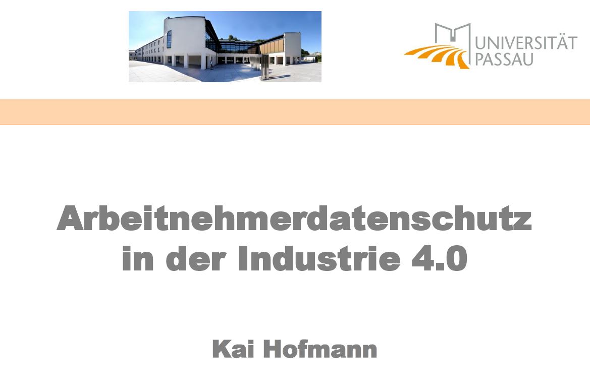 Arbeitnehmerdatenschutz in der Industrie 4.0