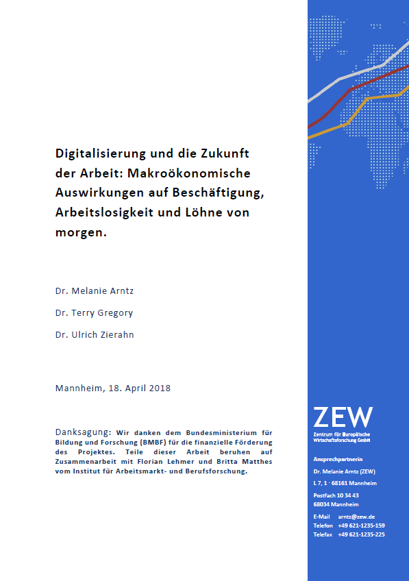 Digitalisierung und die Zukunft der Arbeit: Makroökonomische Auswirkungen auf Beschäftigung, Arbeitslosigkeit und Löhne von morgen.