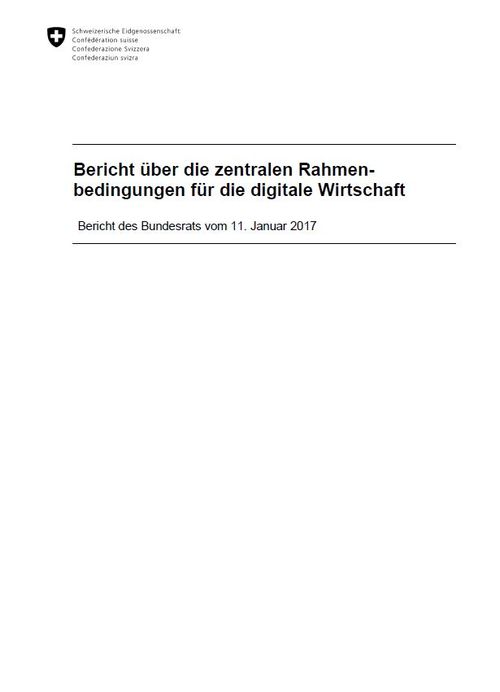 Rahmenbedingungen der digitalen Wirtschaft