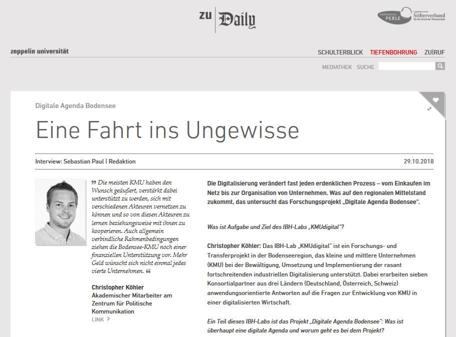 Eine Fahrt ins Ungewisse